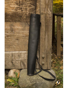 Small medieval Hunter's quiver for LARP, black color