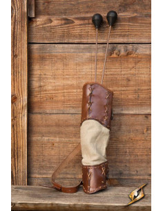 Quiver of the Savages for LARP, brown color