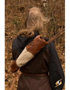 Quiver of the Savages for LARP, brown color 2