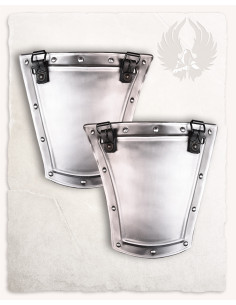 Flaps for Georg medieval satchels in polished steel
