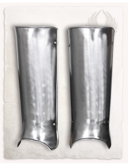 Gustav medieval greaves in polished... Gustav medieval greaves in polished...