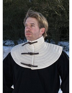 100% cotton padded gorget with straps