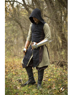 Brown-black Altair rogue vest in cotton 2