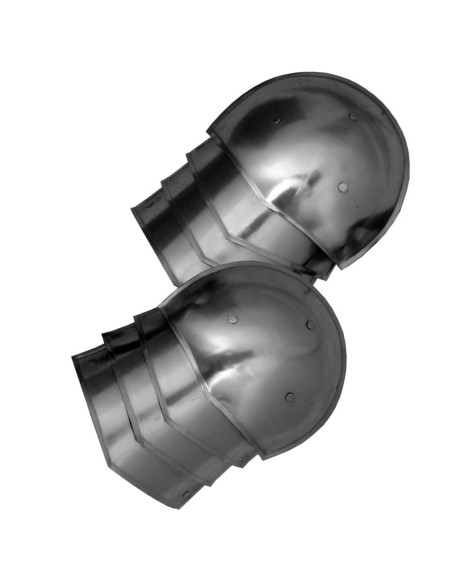 Medieval steel shoulder pads, 1.6 mm.