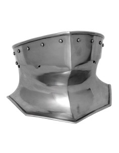 Medieval steel armor neck protector, 1.6 mm.