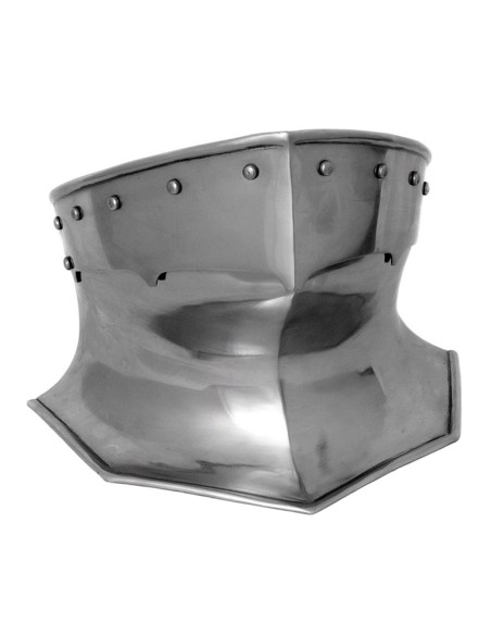 Medieval steel armor neck protector,...