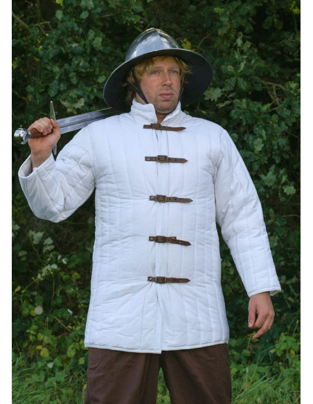 Adjustable white prawn with buckles