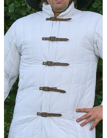 Adjustable white prawn with buckles