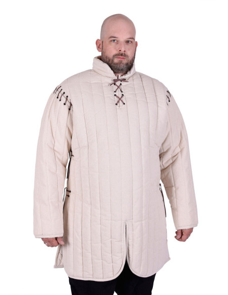 Long gambeson with removable sleeves
