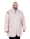 Long gambeson with removable sleeves