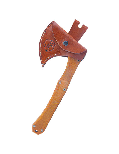 Condor mountain ax, with leather sheath