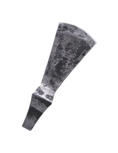 Functional ax head with hammer, rustic finish