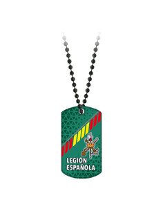 Badge with 3D printed Spanish Legion, with chain