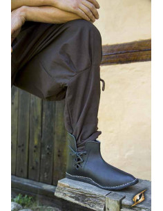 Black Galahad medieval ankle boots 2