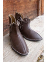 Galahad brown medieval ankle boots