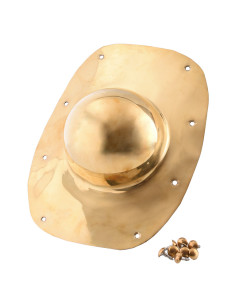 Umbo for Tortoise Roman shield, in brass