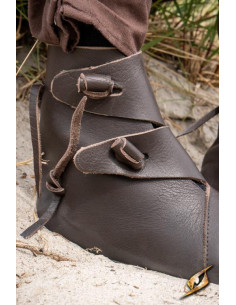 Viking and medieval ankle boots Jorik in brown 2