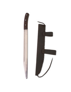 Functional scramasaxon sword with scabbard
