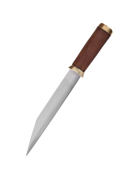 Seax knife carbon steel blade, brown... Seax knife carbon steel blade, brown...