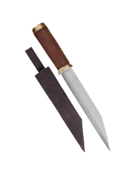 Seax knife carbon steel blade, brown... Seax knife carbon steel blade, brown...