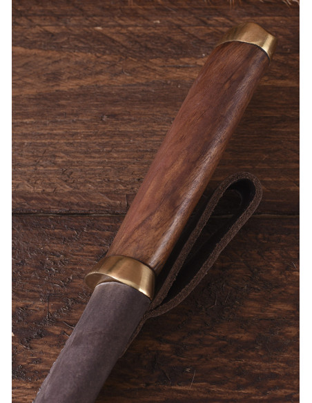 Seax knife carbon steel blade, brown... Seax knife carbon steel blade, brown...