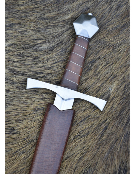 Functional medieval dagger hexagonal...