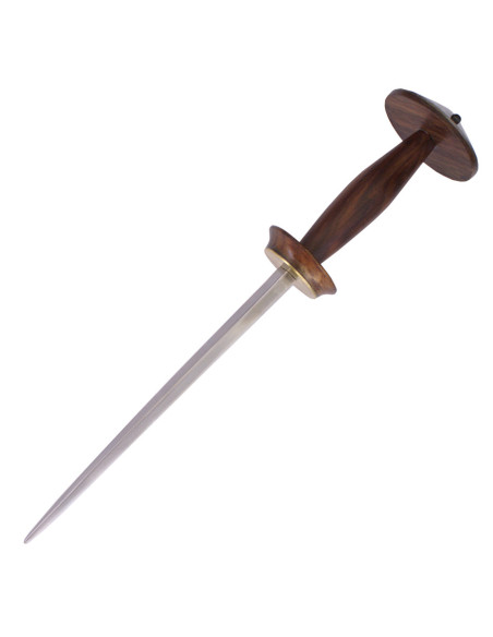 Dagger Rondel s. XV with leather...