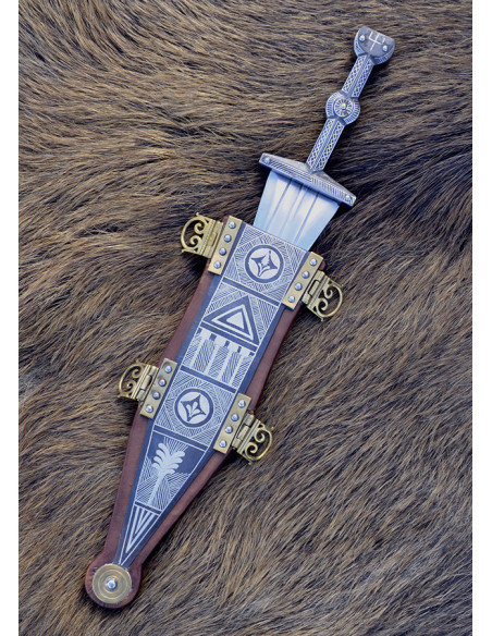 Vindonissa pugio inlaid with silver