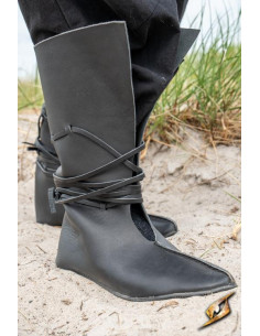 Viking and medieval boots Rolf in black 2