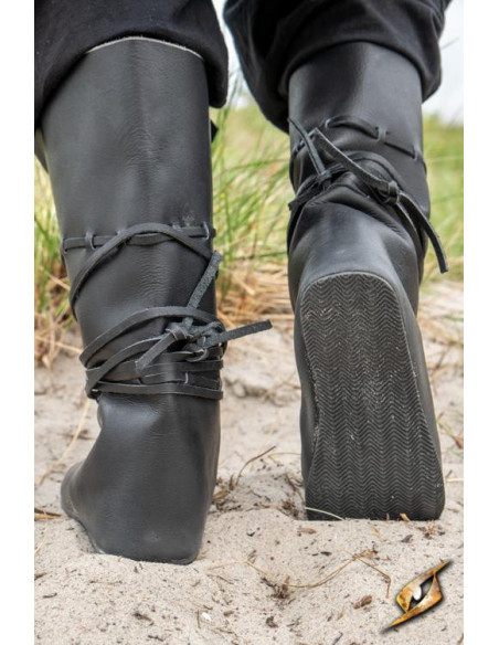 Viking and medieval boots Rolf in black Viking and medieval boots Rolf in black