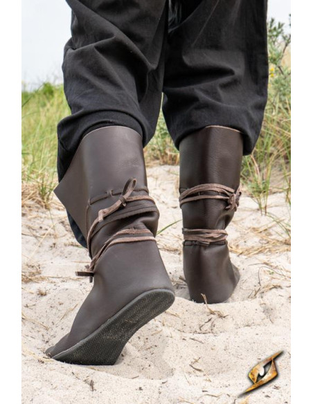 Viking and medieval boots Rolf in brown