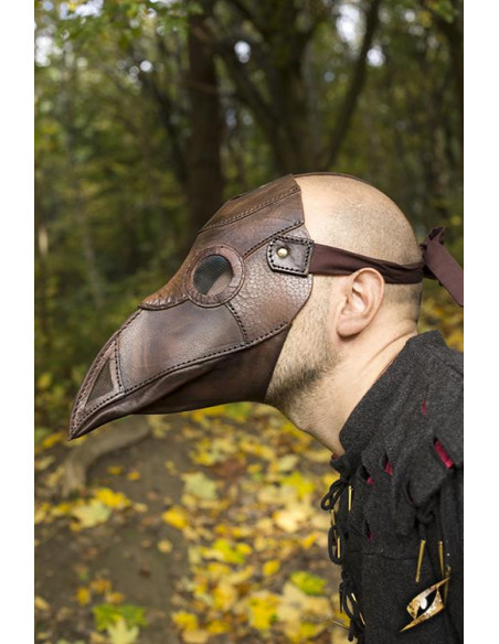 Plague Doctor mask in brown