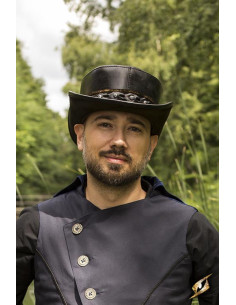 Small top hat in black