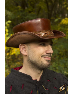 Small brown top hat