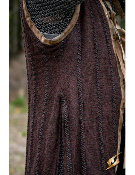 Brown Dreki Dragon Vest with Hood