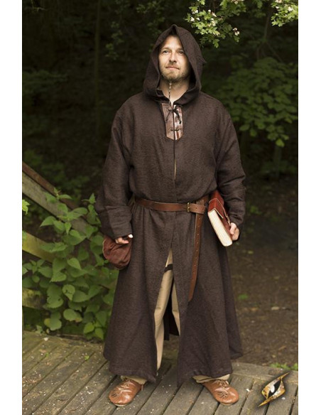 Brown medieval tunic of Benedictine monk