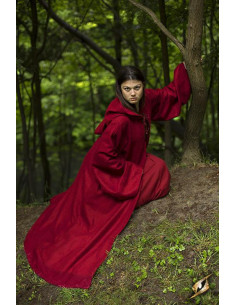Dark red Benedict medieval tunic for women