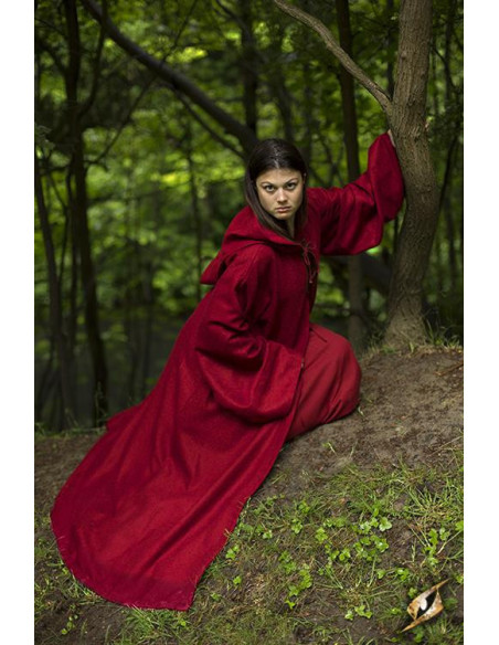 Dark red Benedict medieval tunic for...