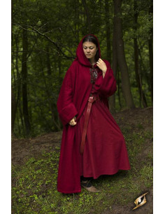 Dark red Benedict medieval tunic for women 2