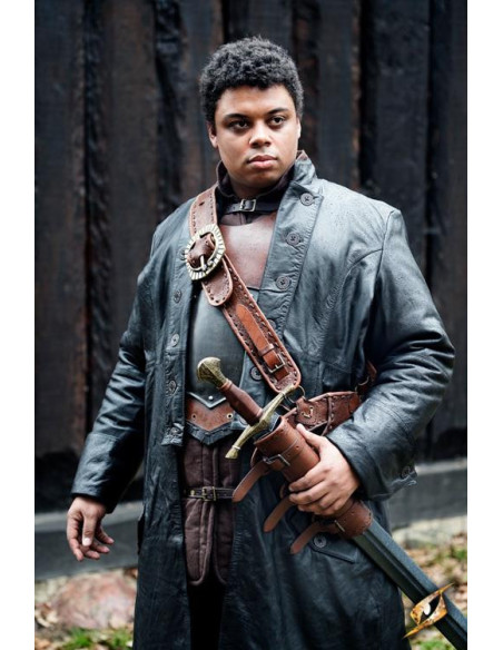 Hellsing long black leather coat