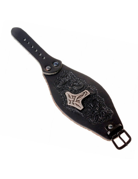 Viking Thor bracelet with reliefs in...