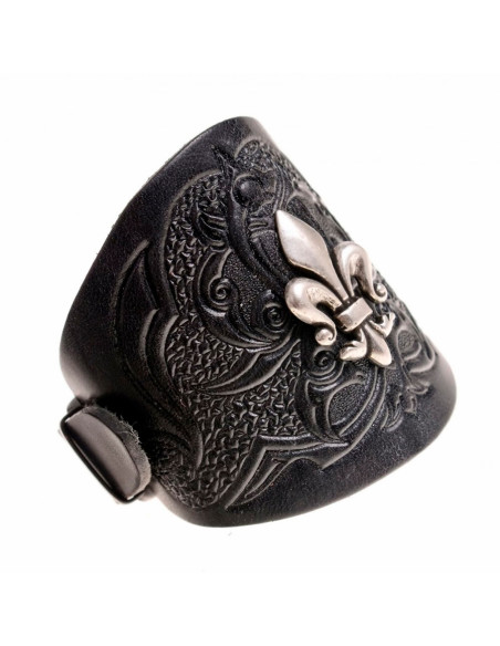 Medieval fleur de lis bracelet with...