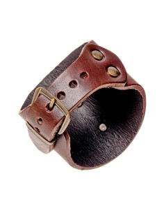 Medieval bracelet with leather reliefs 2