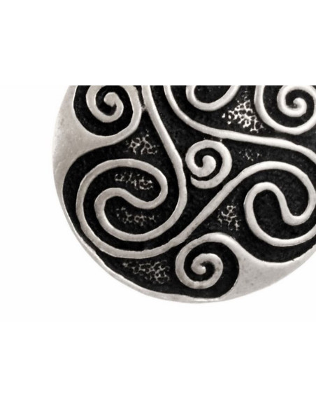 Celtic Triskele spiral pendant with...