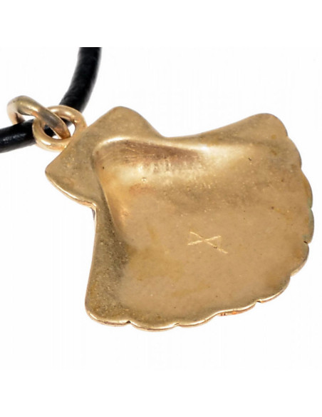 Medieval scallop shell pendant from...