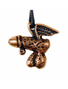 Medieval pendant and winged phallic amulet 2