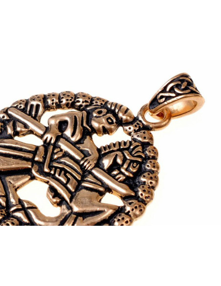 Viking Knight of Gokstad pendant and...