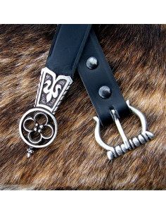 Medieval long flower belt with double buckle, 13th-15th...