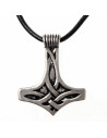 Thor's hammer viking pendant with knot