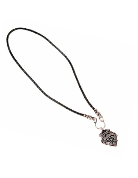 Gotland viking mask amulet necklace